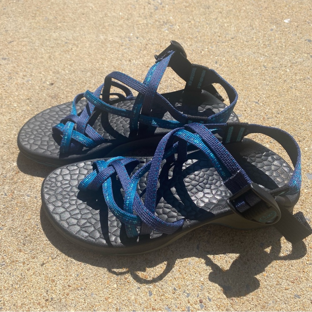 Lot of 2 Chaco Choco’s Sandals one Blue and one Orange - Picture 3 of 11